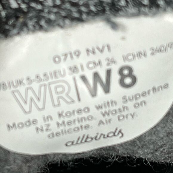 Allbirds Women’s Wool Runners Merino Wool Gray Shoes Sneaker Size W 8 - Picture 8 of 8